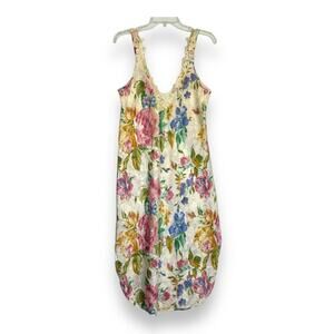 Vintage 90s Floral Satin Slip Dress Gown S Fairy Romantic Feminine Bloomcore Y2k